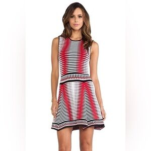 REVOLVE RONNY KOBO 100% Silk Thick Knit Sleeveless Fit Flare Dress Size Small